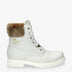 Felicia botas de piel con forro interior de piel. blanco