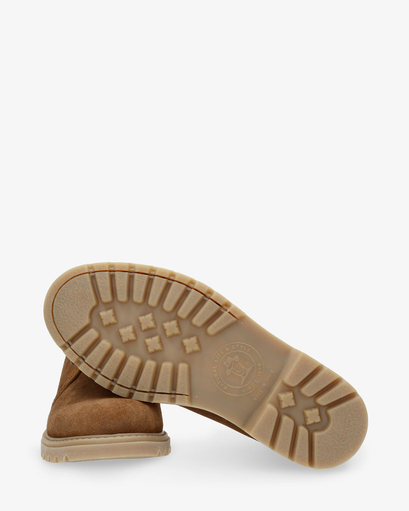 Bota Panama botines de piel con forro interior de piel. cuero