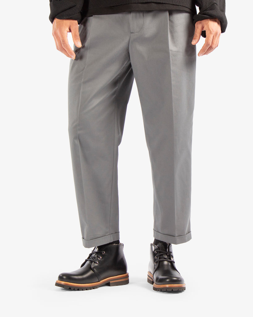 Bota Panama Igloo botines de piel con forro interior de pelo natural. negro