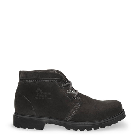 Bota Panama Tor botín de piel con forro interior de piel. gris