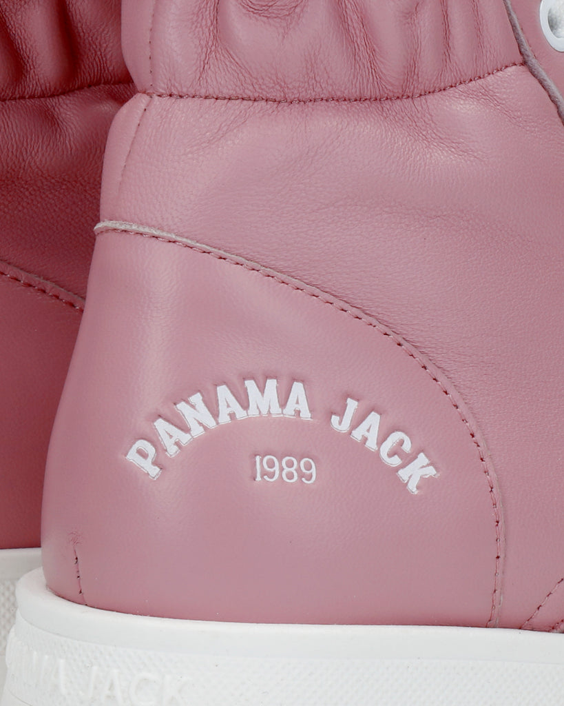 Clementine botas de piel con forro interior de piel. rosa