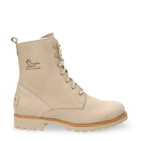 Fara Igloo Trav botas de piel con forro interior de pelo natural. crudo