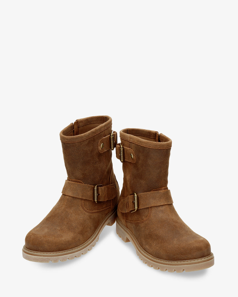 Felina botas de piel con forro interior de piel. cuero