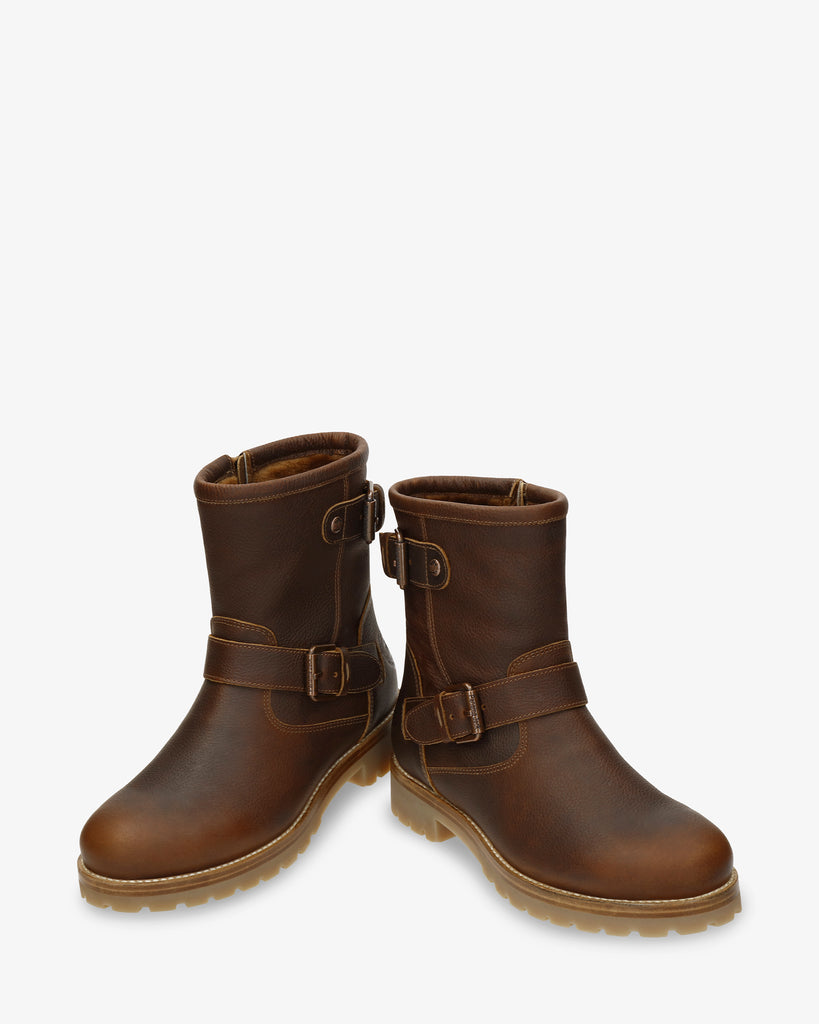 Felina Igloo botas de piel con forro interior de pelo natural. cuero