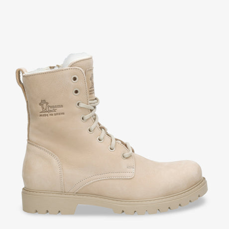 Frisia Igloo botas de piel con forro interior de pelo natural. crudo