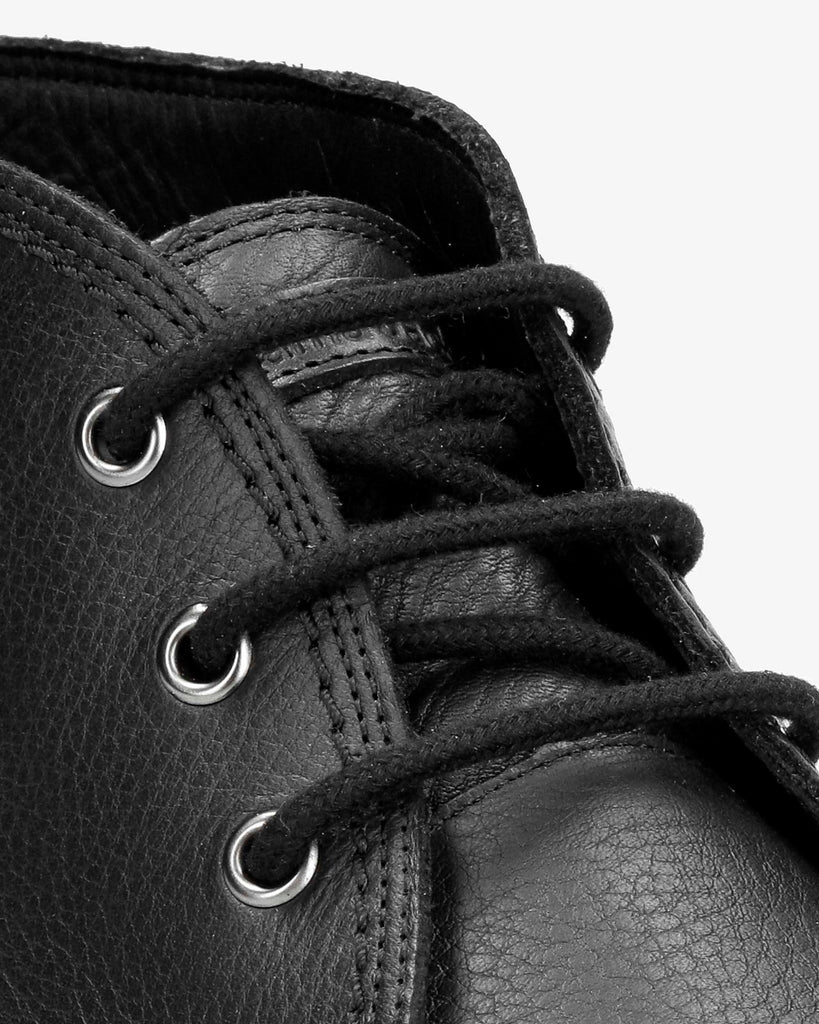 Gael botines de piel con forro interior de piel. negro