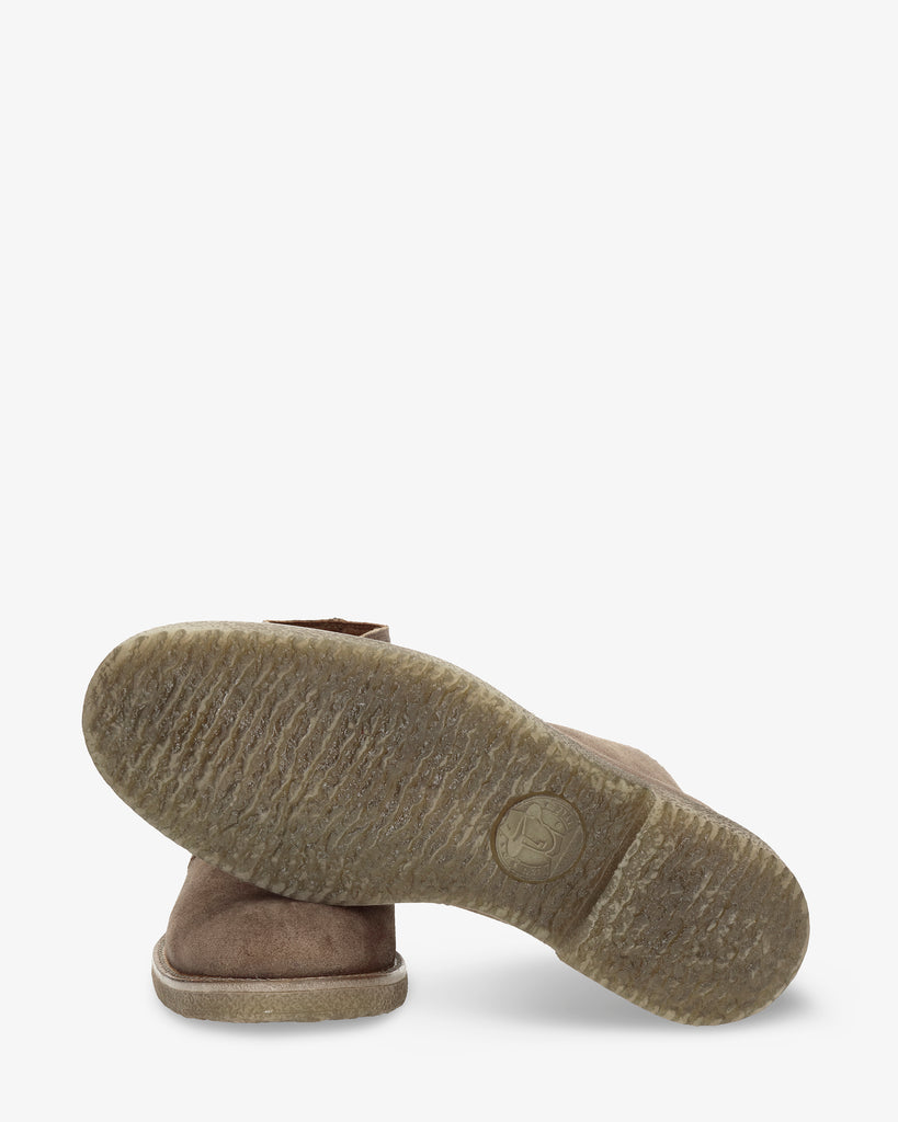 Gael botines de piel con forro interior de piel. taupe