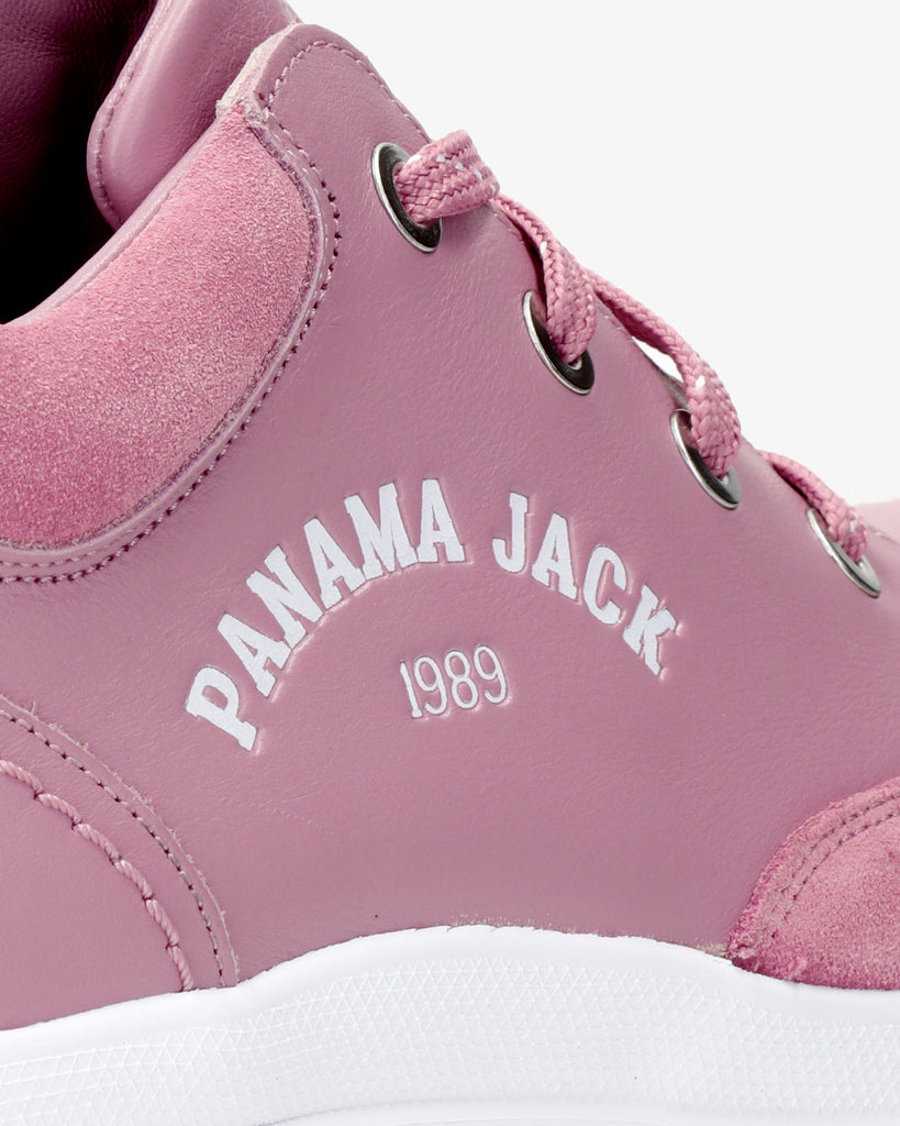 Hilda sneakers de piel con forro interior de piel. rosa