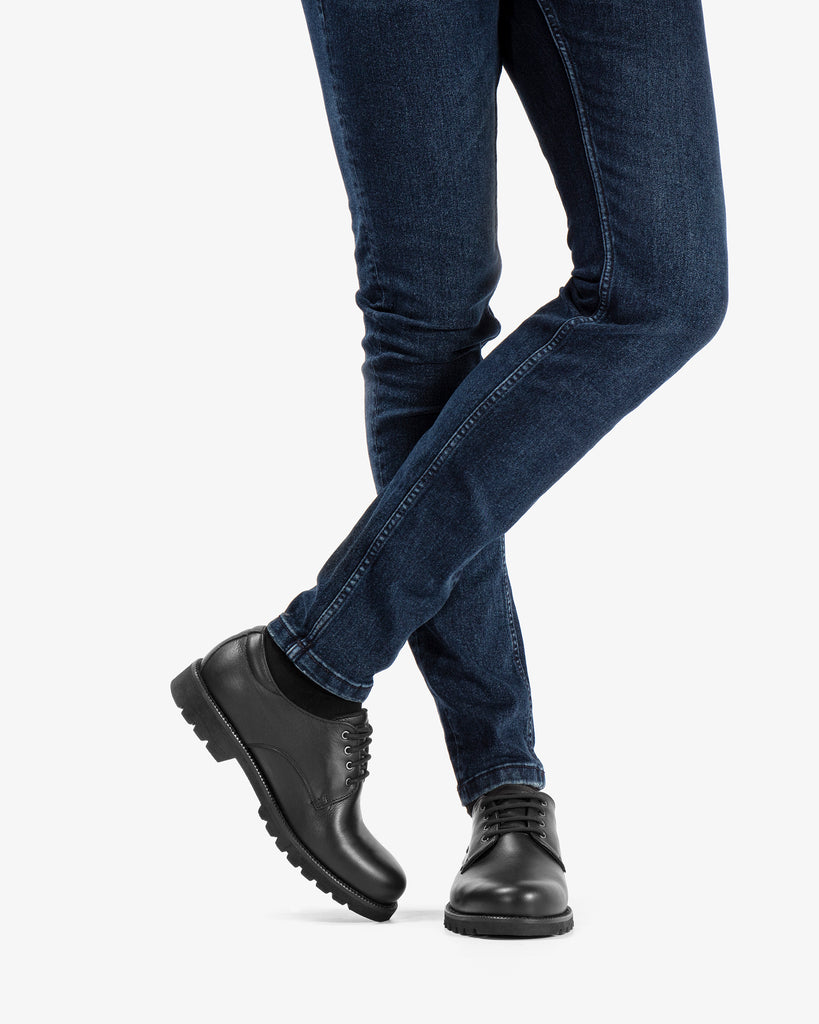 Jackson Gtx zapatos de piel con forro interior de gore-tex® negro