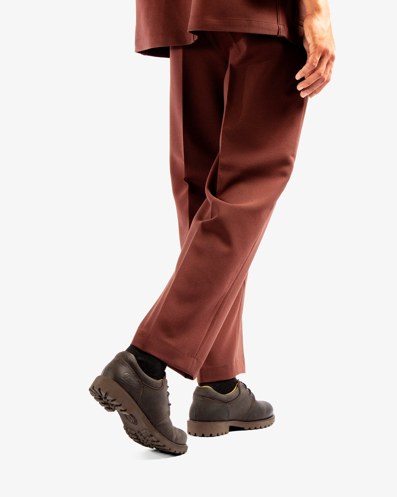 Panama 02 zapatos de piel con forro interior de piel. marron