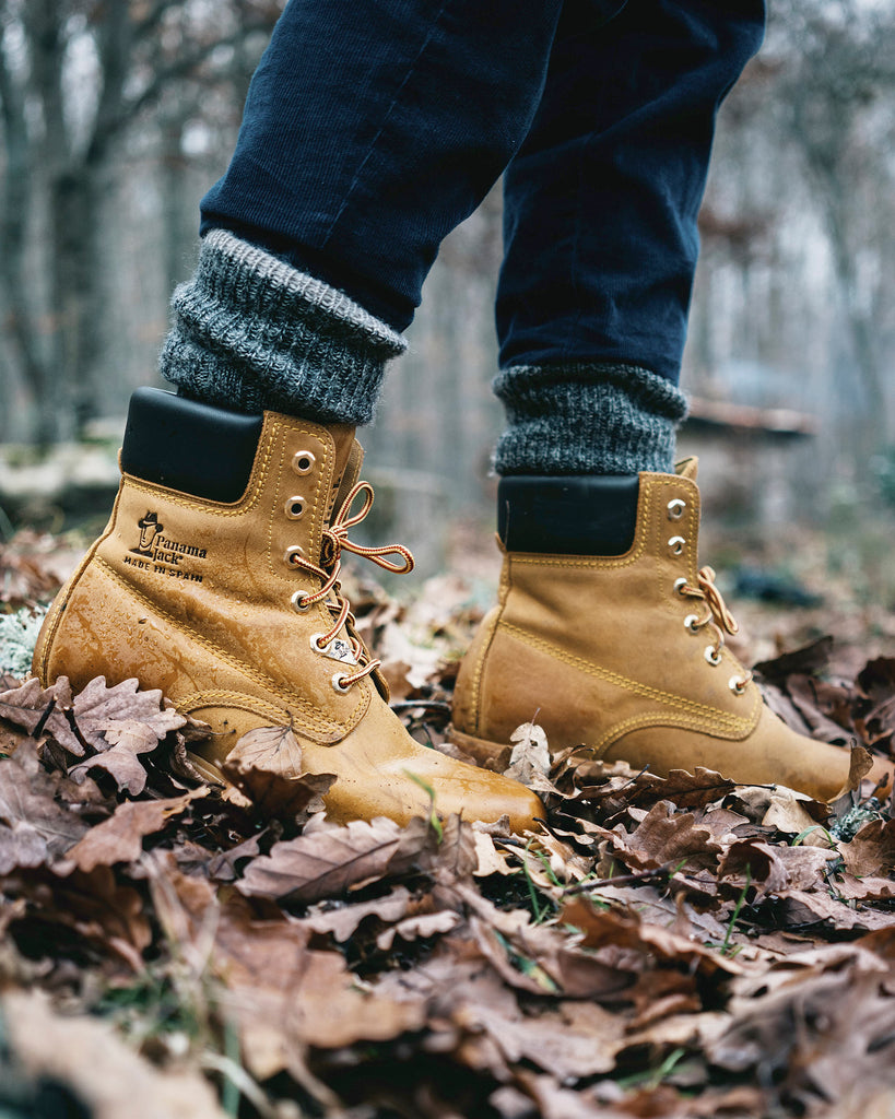 Panama 03 botas de piel con forro interior de piel. vintage