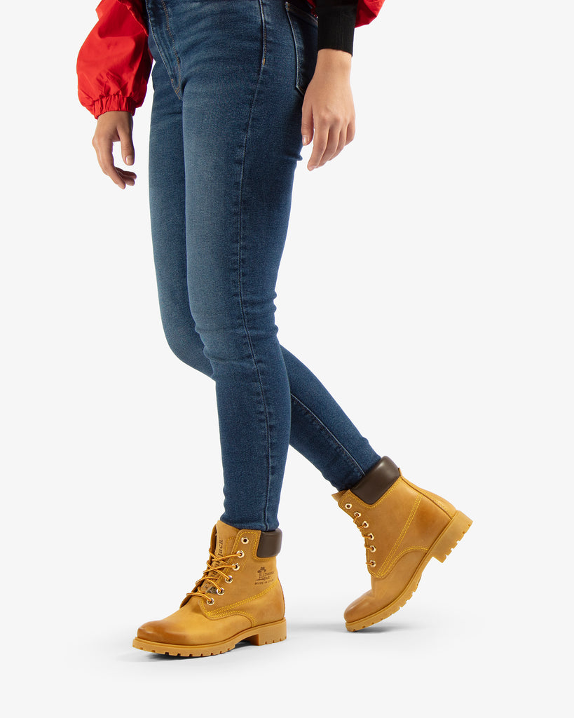 Panama 03 Igloo botas de piel con forro interior de pelo natural. vintage