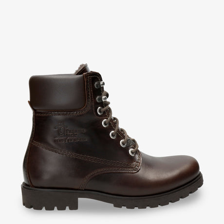 Panama 03 Igloo botas de piel con forro interior de pelo natural. marron