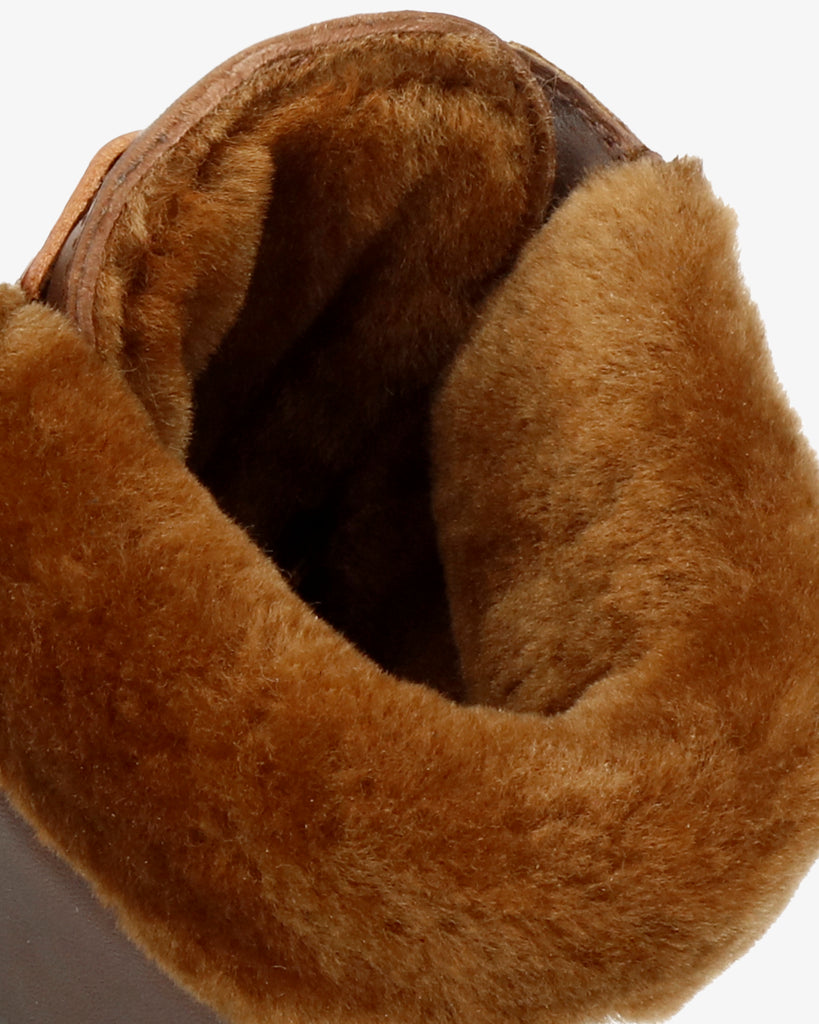 Panama 03 Igloo Trav botas de piel con forro interior de pelo natural. cuero