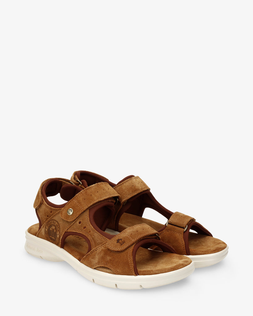 Salton sandalias de piel con forro interior de lycra. camel