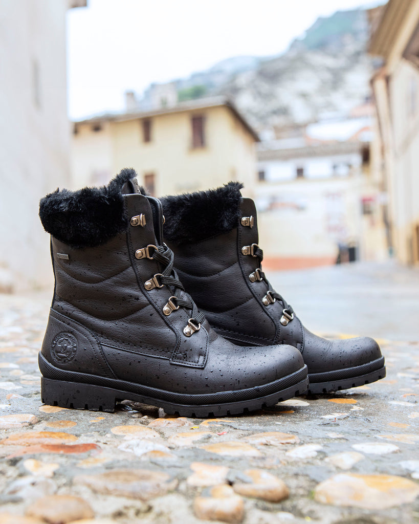 Tuscani Gtx botas de piel con forro interior de gore-tex®. negro