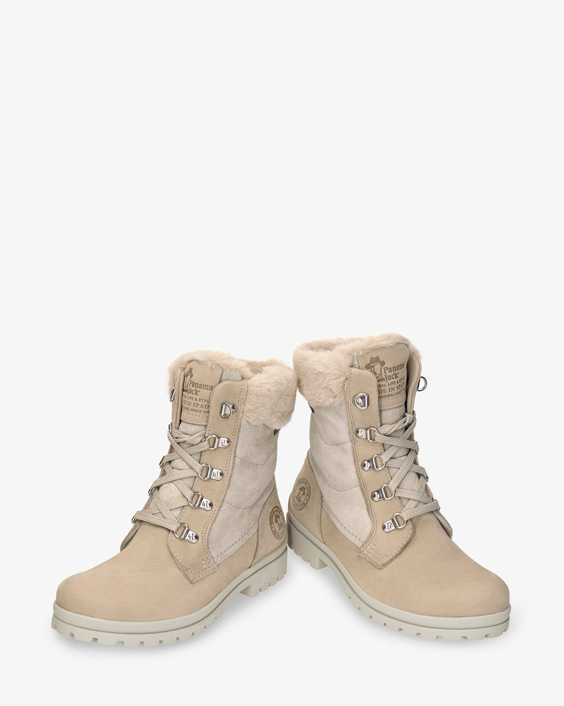 Tuscani Gtx botas de piel con forro interior de gore-tex®. crudo