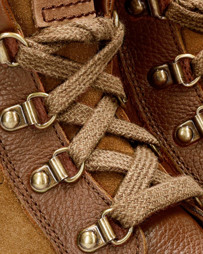 Vitola 1,25 cordones 125cm t70 taupe para botines y botas de 6 ojales taupe