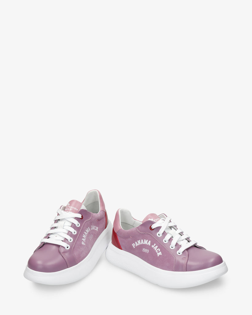 Yarely sneakers de piel con forro interior de piel. lila