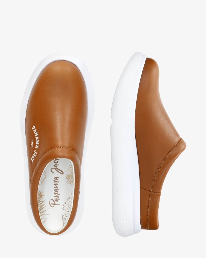 Yuri zueco de piel con forro interior de piel. cuero